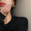 Gold Hoop Earrings for Women, European and American Style, Light Luxury, High-End Feel, 2026 New Trendy Niche Design, Exaggerated Large Ear Hoops