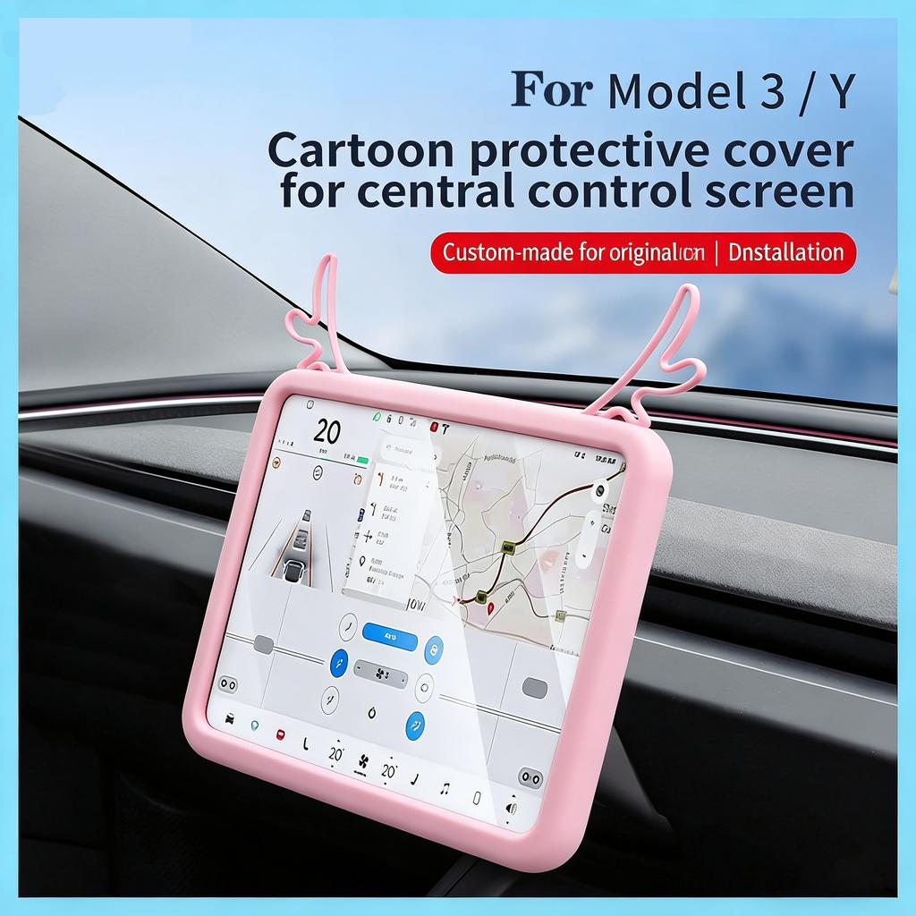 ZFX1 For New Tesla Screen Protector Frame Display Edge Body Cover Central Control Accessories For Tesla Model 3 Y Juniper 2026 2025