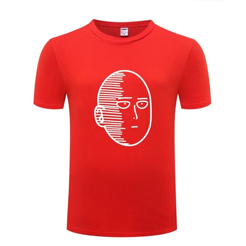 One Punch ONE Oppai Μπλουζάκια Unisex Anime Κινούμενα Σχέδια Κοντομάνικα Λαιμόκοψη O Βαμβακερό Unisex Μπλουζάκι Cool Αστείο Streetwear Τοπ Μπλουζάκι Μεγάλο Μέγεθος