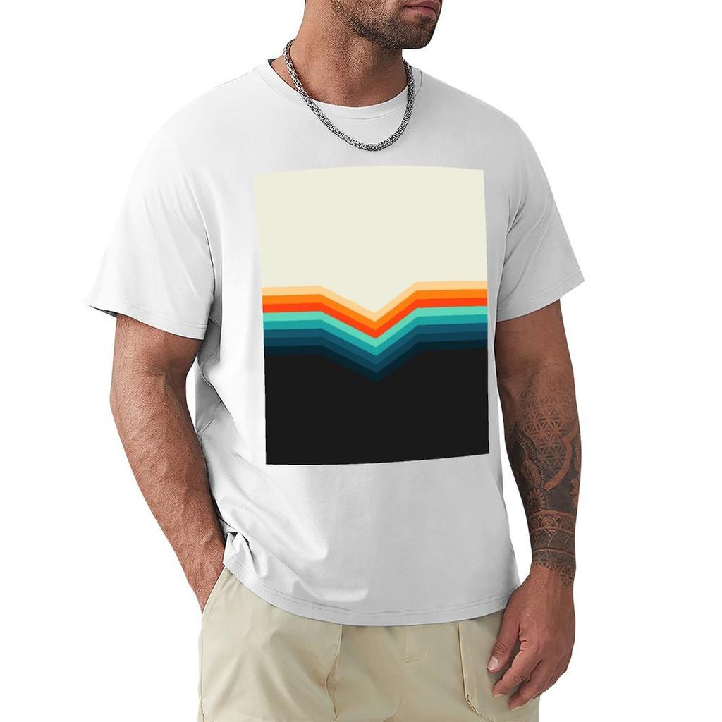 Retro Stripes TShirt tshirts personalised Man tshirt vintage t shirt men