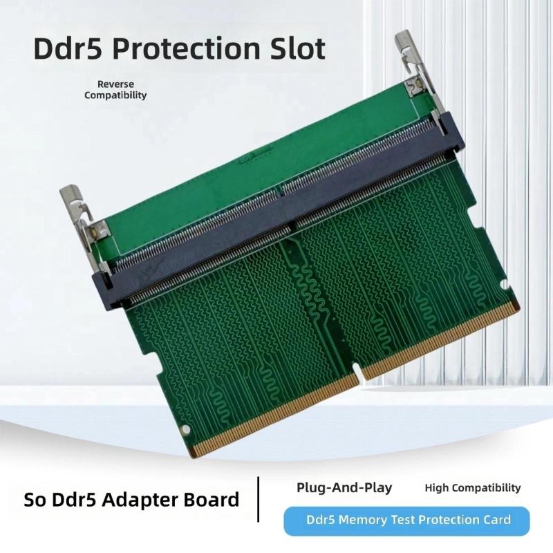 Universal DDR5 Notebook Memory Test Slot Adapters Double Direction Installation For Desktop Motherboards