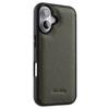 MELKCO For iPhone 16 Plus Case Genuine Cow Leather Coated PC Phone Cover