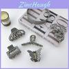 Europäische Und Amerikanische Karomuster-Serie Schwarz-Weiß Acetat Haarspange Handgefertigt Vintage Kopfschmuck Für Frauen