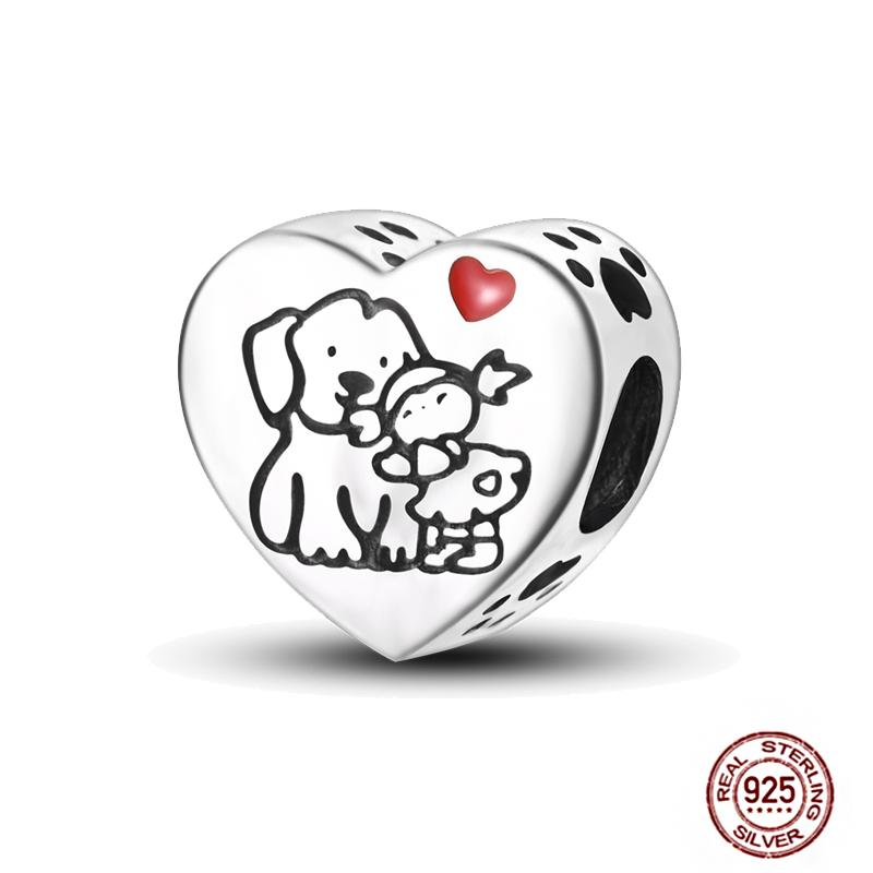Brand New Charm Bead Components Compatible With Pendant Bead Component Copper Metal Authentic Original Bracelets Chameleon Elephant Avocado Boy Girls