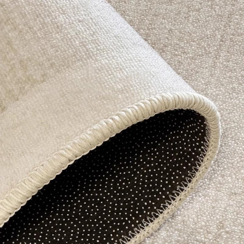 Rosa Blumen Wohnzimmer Dekoration Teppich Französischer Creme-Stil Teppiche für Schlafzimmer Große Fläche Unregelmäßig geformter Teppich Zuhause Rutschfeste Matte