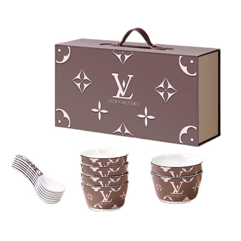 Xiao Yue Ya Light Luxury Ceramic Tableware Gift Set, 12-Piece