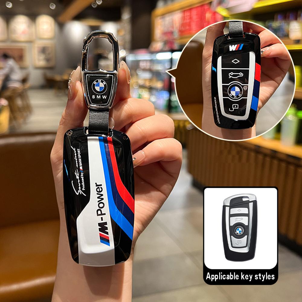 Funda para llave de coche con pegatinas de carreras ABS Hot 2025 para BMW 520 F10 F30 F18 118i 320i F18 F22 F01 F06 F02 M3 M5 Llavero con mando a distancia
