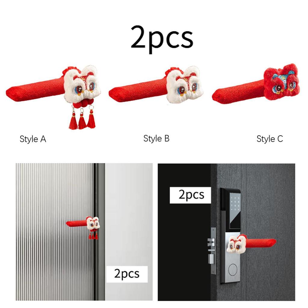 2 Pieces Door Handle Covers Lightweight Cute Door Knob Protector Door Knob Cushion Cover for Dorm Bedroom Living Room Hotel Home