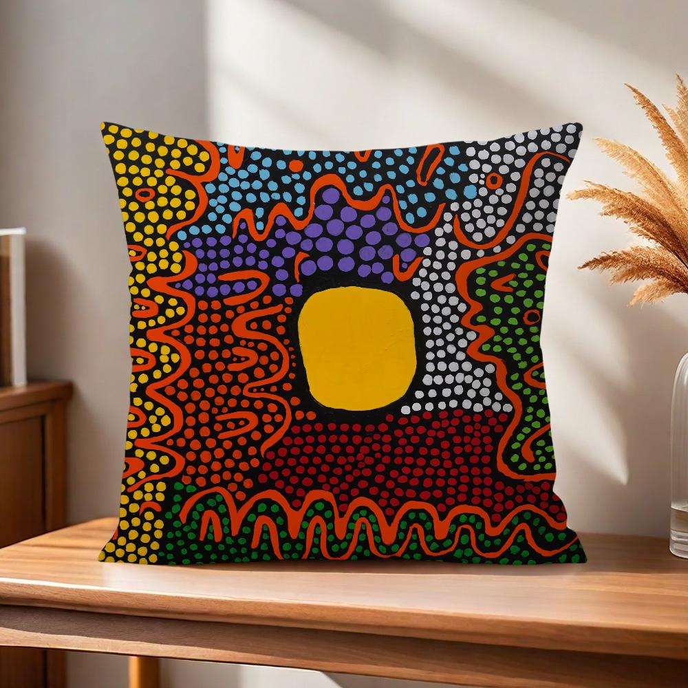 

подушка к-Кусама й-Яёи чехол Удобная мягкая Наволочка Искусство для Дивана Гостиной Домашний офис Декор и Защитные чехлы 40x40CM(16x16in)