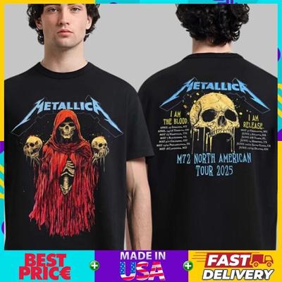 HOT! Metallica M72 North American Tour Canada On Apr 2025 T-Shirt Unisex T-Shirt