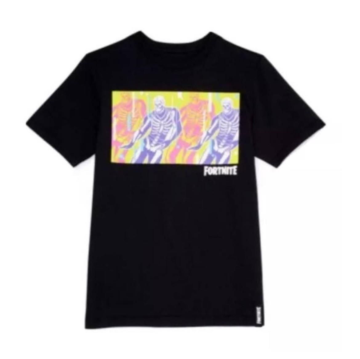 XL Fortnite Black Skull Trooper T-shirt By Epic Games NWT Size XL S разноцветный