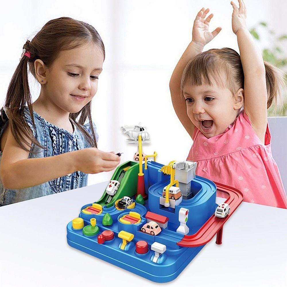 Inertia Coastdown Car Challenge Adventure Toy Plastic Track Adventure Game Funny Puzzle Game  Game