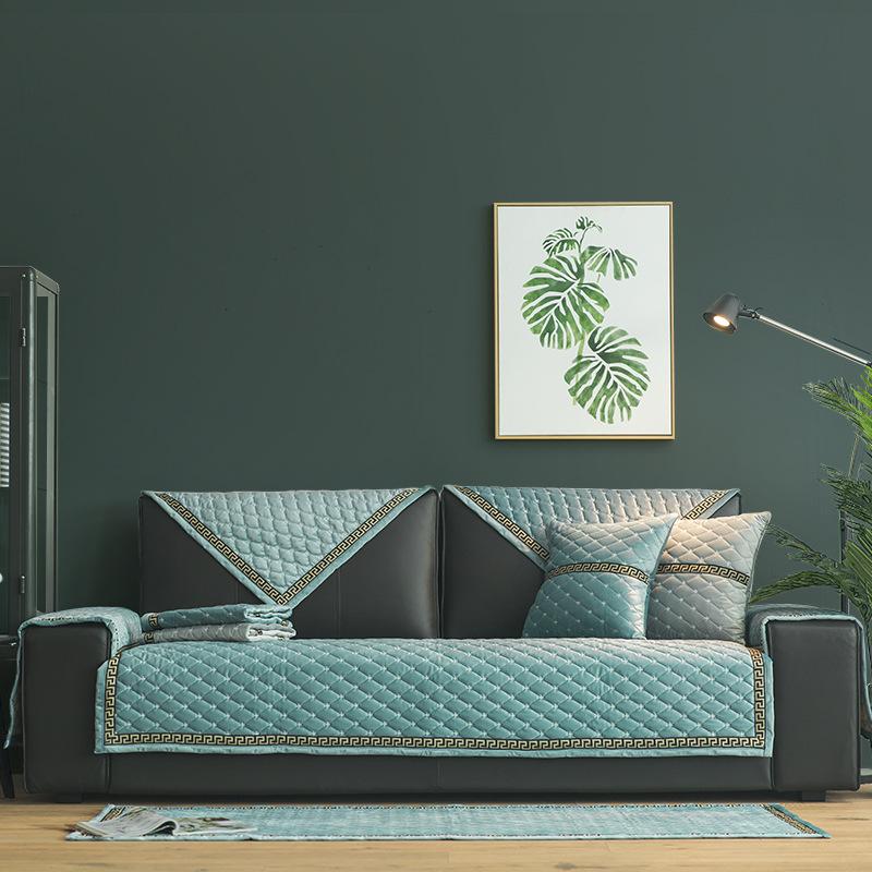 

Подушка для дивана, нескользящая простая современная модная подушка для сиденья, четырехсезонный универсальный тканевый чехол 68*68