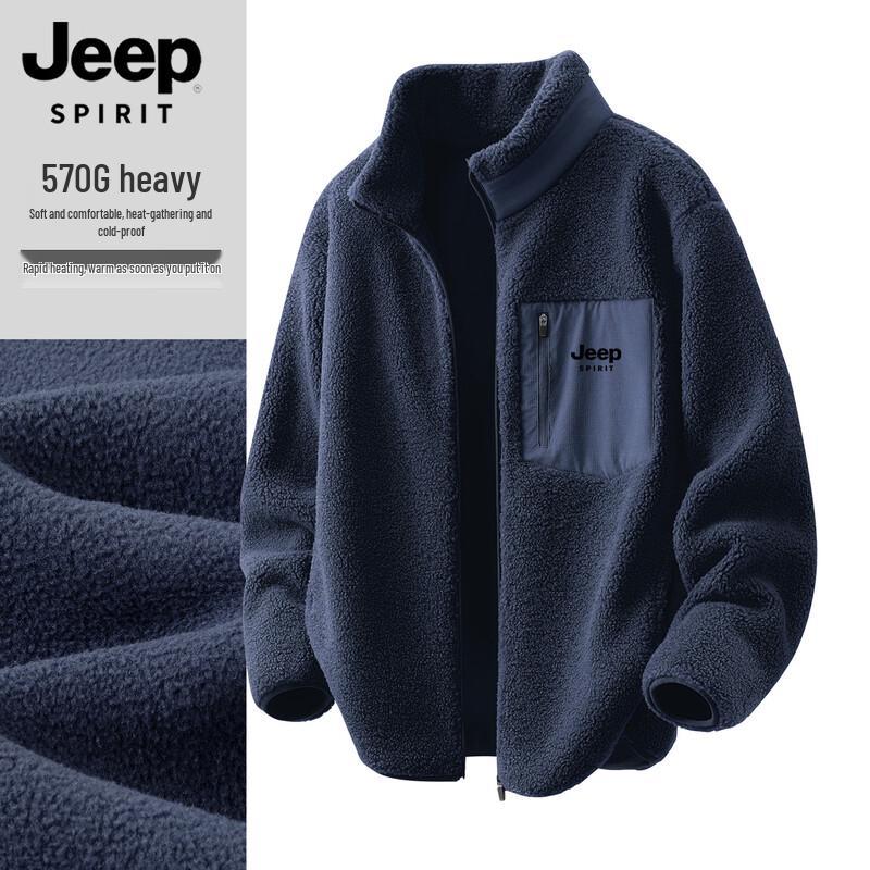 

JEEP SPIRIT Men s Double-Sided Fleece Winter Jacket L
