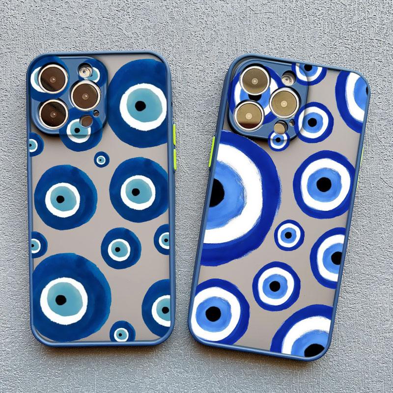Fashion Spooky Scary Red Eye Phone Case For iPhone 14 15 16 Pro Max Plus 11 12 13 Mini Pro Max X XR XS Shockproof Back Covers