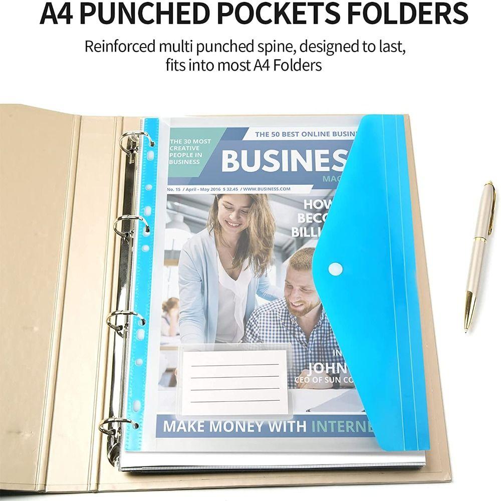 6pcs Document Organiser A4 File Folders Wallets File Organizer Files Envelope Bags  Receipt