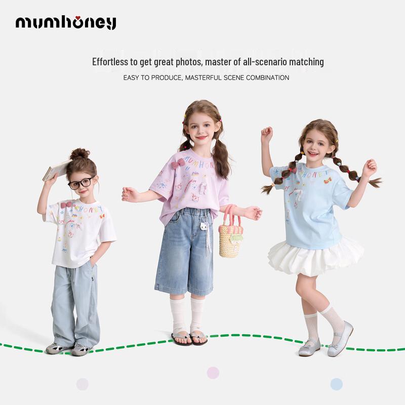 

Girls Cartoon Short-Sleeve T-Shirt 140