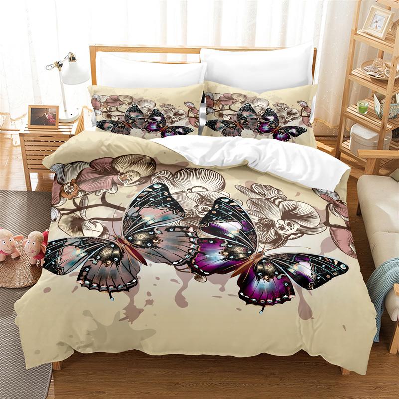 Colorful Animal Duvet Cover Set Fashion Bedding Set Lovers Linen Queen Bed Boy Girl Comforter Cover Set Children Bedding Set