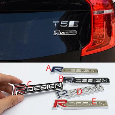 R design 3D רכב סטיילינג מדבקת תג סמל מדבקות המתאים עבור Rdesign S40 S60 S80 C30 S90 XC40 XC60 XC90 V40 V50 V60 V90 אביזרי רכב