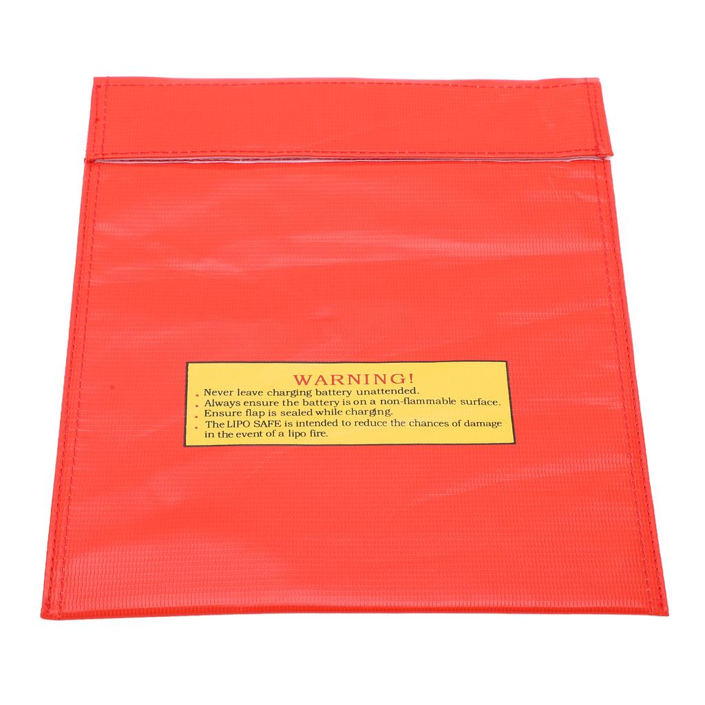 Lipo Battery Explosion Proof Bag Fireproof Lithium Battery Safe Guard Bag for Safe Charging and StorageRed