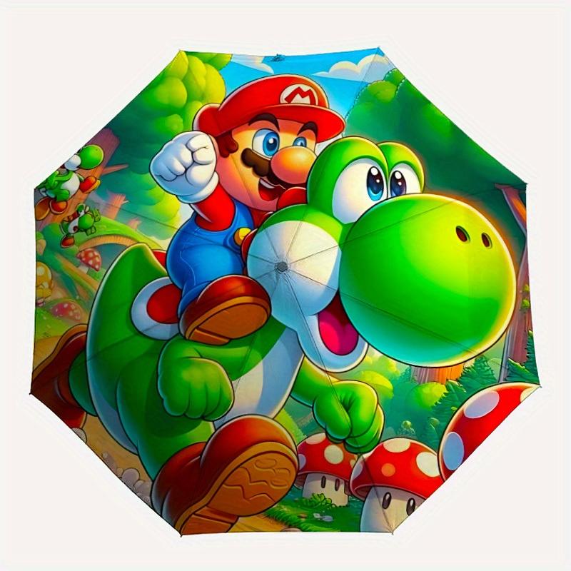 

Mario Automatic Folding Umbrella - Lightweight, Retractable Design with 8-Rib Durability, Perfect for Outdoor Adventures, Fashionable Access