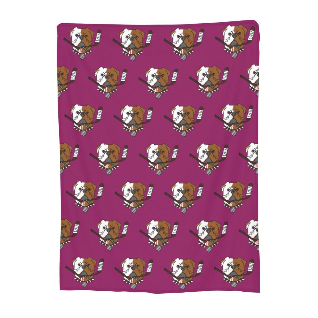 SHORESY Sudbury Bulldogs Logo Blanket Soft Warm Flannel Throw Blanket Bedspread for Bed Living room Picnic Travel Home Sofa