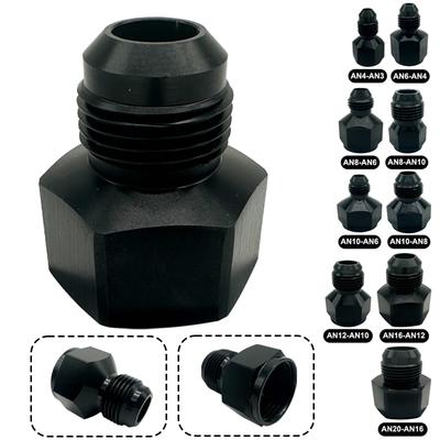 AN3 AN4 AN6 AN8 AN10 AN12 AN16 AN20 Female To Male Adapter Reducer Expander Fitting Oil Cooler Connector Fuel Hose Flare Fitting