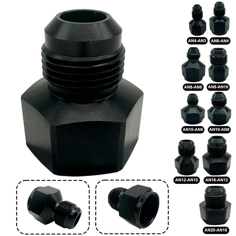 AN3 AN4 AN6 AN8 AN10 AN12 AN16 AN20 Female To Male Adapter Reducer Expander Fitting Oil Cooler Connector Fuel Hose Flare Fitting