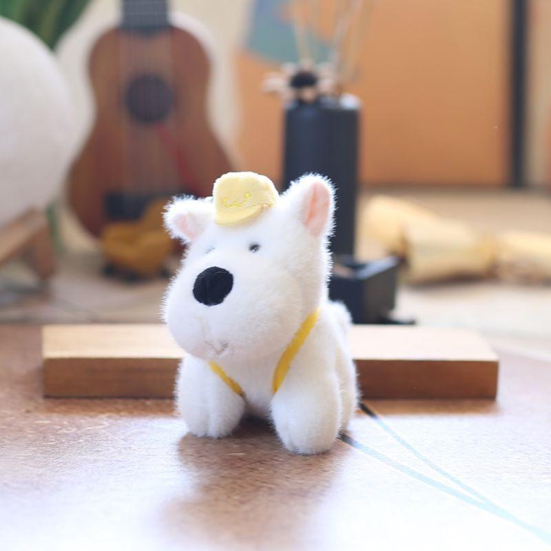 Dog Highland West Keychain Plush Toy Portable Bag Pendant Gift Children For