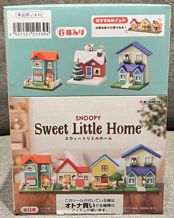 Re-ment Snoopy Sweet Little Home 1-Box Complete Set 6 JAPAN
