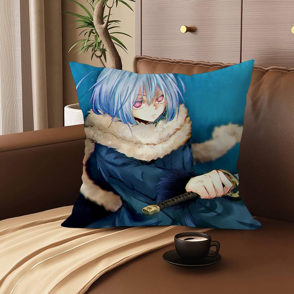 That Time I Got Reincarnated As A Slime Pillowcase Toon Gift Cushion Cover Bedroom Home Sofa Chair Seat Decor Pillow Case