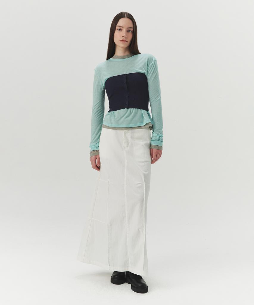 Leuba Layered Long Sleeve T-Shirt - Light Mint