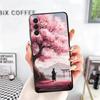 Dreamy Night Cherry Blossom Tree Soft Phone Case for Samsung A17 A37 A57 A16 A26 A36 A56 A15 A25 A35 A55 A14 A24 A34 A54 A13 A23