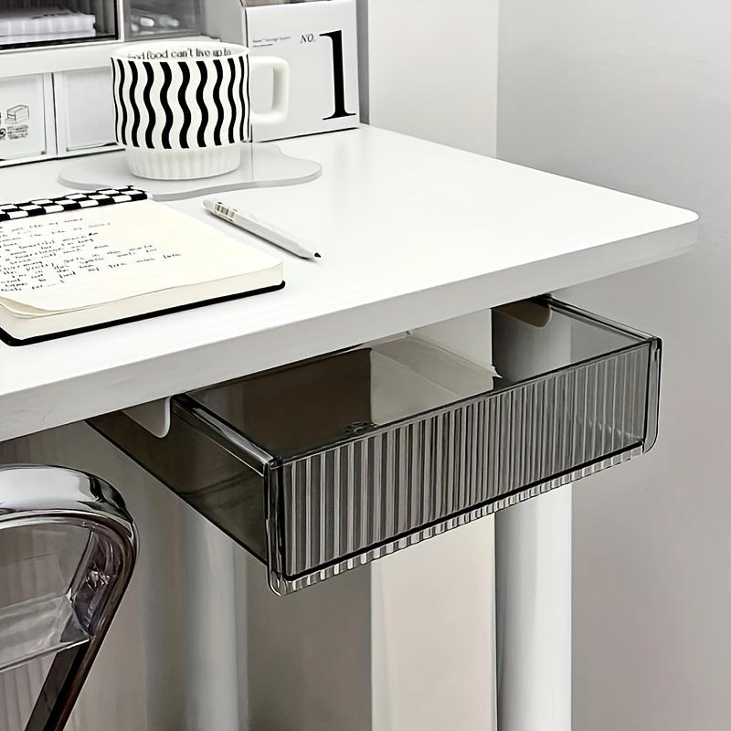 

Подвесной органайзер для ящика под столом - Легкий ПЭТ ящик для хранения для офисных и студенческих столов, настенный дизайн S(21.5*17*6cm) чёрный