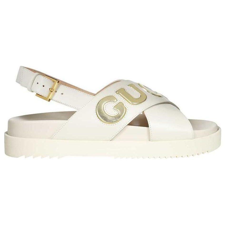 Gucci Wmns Sandal 'White Metallic Gold' Women's 738691 AAB3K 9267