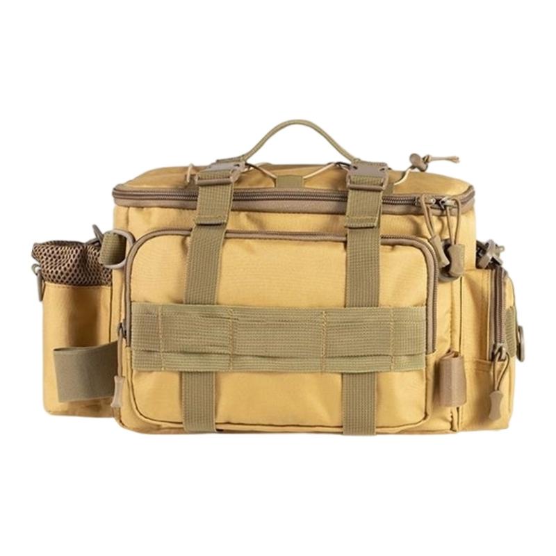Waterproofs Fishing Gear Bag Outdoor Shoulder Crossbody Bag Fishing Tackle Backpacks Multipockets Lures Gear Shoulder Bag