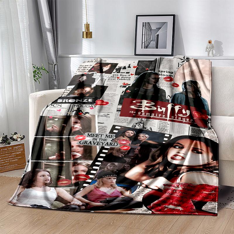Buffy Flanellen Deken Zacht Warm Alle Seizoenen Plaid, Ontwerp voor Kamperen, Auto Reizen, Wandelen Bank, Bed, Kantoor Perfect Cadeau voor Feesten