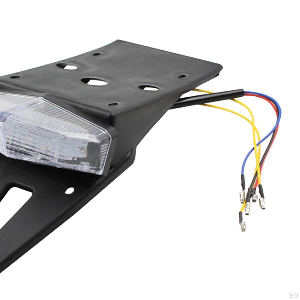 LED Brake Rear Stop Plate Holder Lights Universal for Motorbikes Bike Accessories