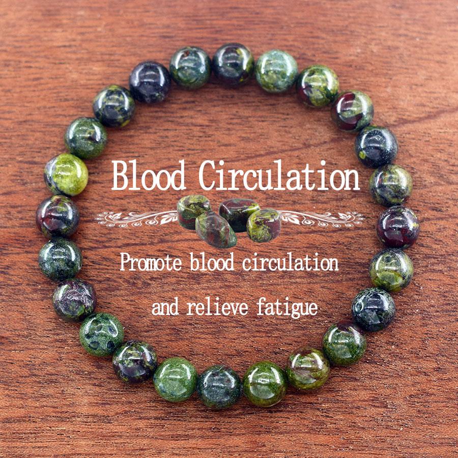 Natürliches Blaues Sandstein Runder Perlen Armband für Mann Mode Vintage Natürlicher Kristall Achat Schmuck für Frauen Yoga Meditation Geschenk