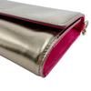 Kate Spade Trifold purse Mini bag Long Wallet purse Gold x Pink Women Used