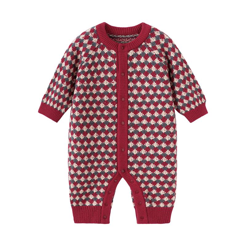 Babylove Wool Blend Knitted Romper 80