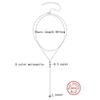 Cbtb Fashion with Tassel Chain Moissanite Pendant Necklace for Women Wedding Luxury Jewelry US