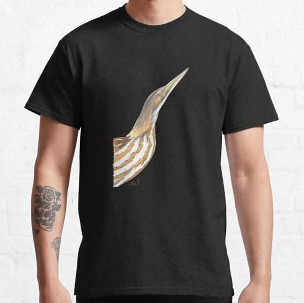 Once Bittern, Twice Shy - American Bittern Retro Vintage Classic T-Shirt S-3XL S