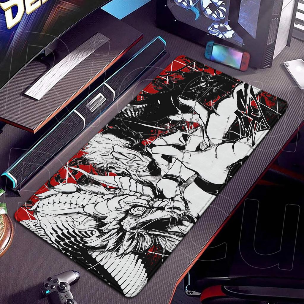 HD XXL Ryomen Sukuna 400x900mm Black Anime Jujutsu Kaisen Mouse Pad Gojo Satoru MousePad Computer Gaming PC Accessories Desk Mat