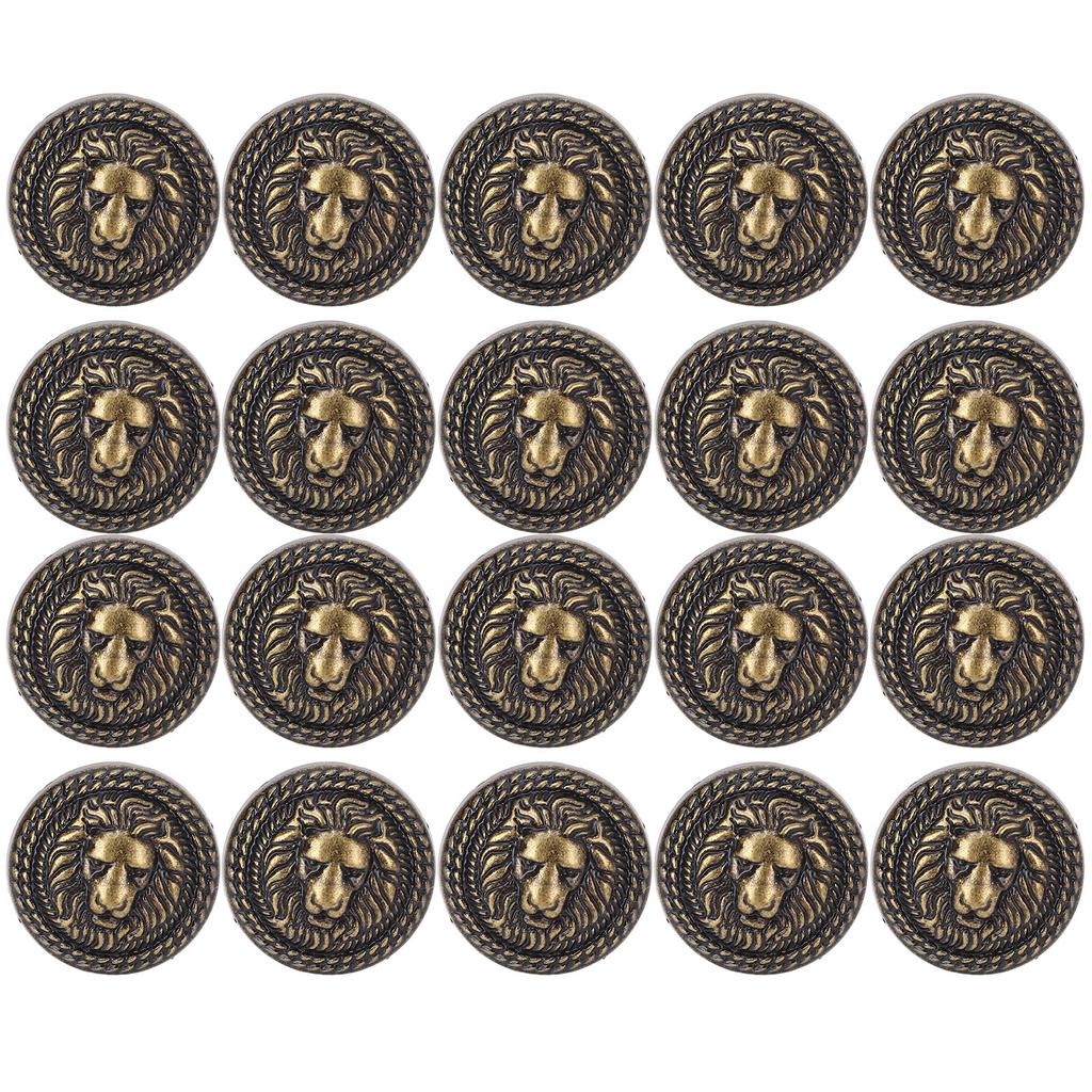 20 Sets   Rivet 24mm Diameter Vintage Decorative Zinc Alloy   Head Rivet Button with 7mm Screws