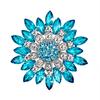 Gioielli con strass di cristallo con spilla a forma di fiore da donna per il regalo della festa nuziale