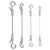 Double-Headed Snap Hook Safety Lanyard: Steel Wire Hanging Rope for Lamp and Picture Anti-Detachment