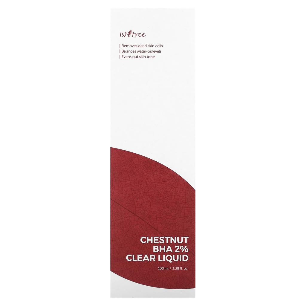 ISNTREE Chestnut BHA 2% Clear Liquid, 3.38 Fl Oz (100 Ml)
