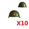 Military Building Block Figure Cap Tactical Helmet Alpha Motorcycle Lenses Gas Masks Flame Emitter Night Vision Device Gift Toys