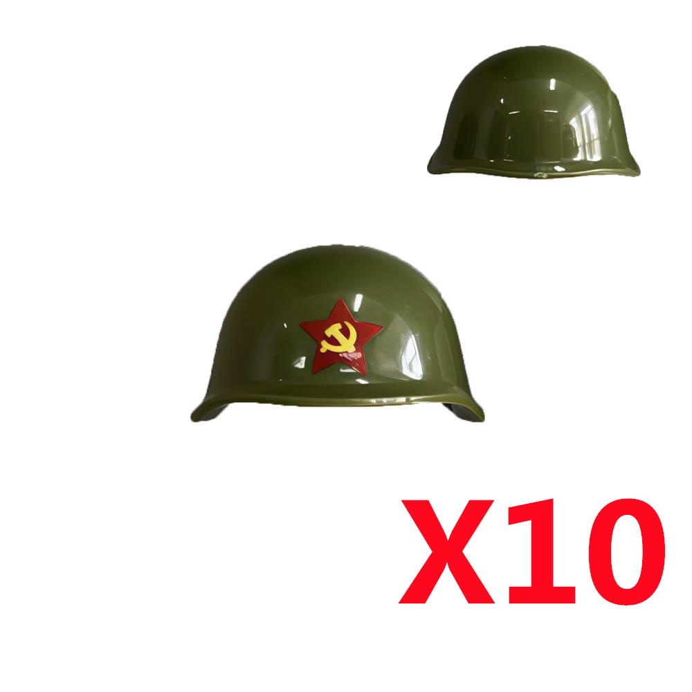 Military Building Block Figure Cap Tactical Helmet Alpha Motorcycle Lenses Gas Masks Flame Emitter Night Vision Device Gift Toys